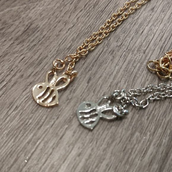 LAST ONE! Sterling Silver Tiny Baby Bee Necklace  - Picture 4 of 4